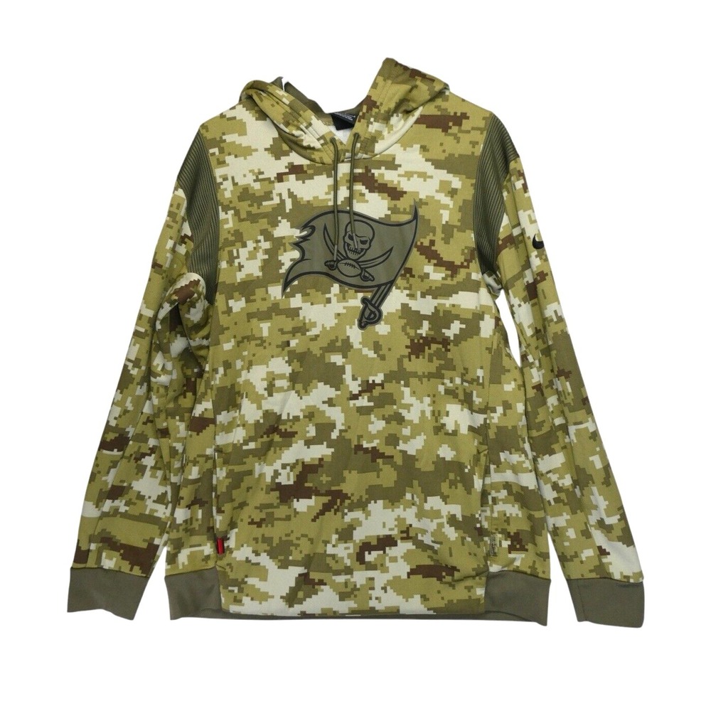 Nike NFL Tampa Bay Buccaneers‎ Salute to Service Camo Hoodie - Men's Large Camo